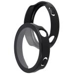 Carcasa cu protectie ecran din sticla securizata BizonMobile compatibila cu Huawei Watch GT6 41mm, Negru 6 - lerato.ro
