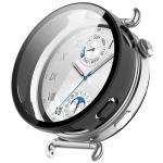 Carcasa cu protectie ecran din sticla securizata BizonMobile compatibila cu Huawei Watch GT6 41mm, Negru 2 - lerato.ro
