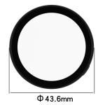 Carcasa cu protectie ecran din sticla securizata BizonMobile compatibila cu Huawei Watch GT6 41mm, Matte Black 3 - lerato.ro