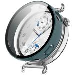 Carcasa cu protectie ecran din sticla securizata BizonMobile compatibila cu Huawei Watch GT6 41mm, Verde 2 - lerato.ro