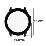 Carcasa cu protectie ecran BizonMobile Adamo compatibila cu Huawei Watch GT Runner 2, Matte Black / Blue 3 - lerato.ro