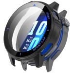 Carcasa cu protectie ecran BizonMobile Adamo compatibila cu Huawei Watch GT Runner 2, Matte Black / Blue 2 - lerato.ro
