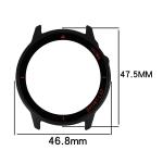 Carcasa cu protectie ecran BizonMobile Adamo compatibila cu Huawei Watch GT Runner 2, Matte Black / Red 3 - lerato.ro