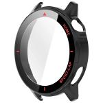 Carcasa cu protectie ecran BizonMobile Adamo compatibila cu Huawei Watch GT Runner 2, Matte Black / Red 4 - lerato.ro