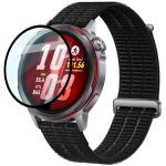 Folie sticla hibrid Bizon Watch Edge Hybrid compatibile cu Huawei Watch GT Runner 2, Negru 4 - lerato.ro