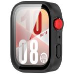 Carcasa cu protectie ecran din sticla securizata BizonMobile compatibila cu Huawei Watch Fit 4, Matte Black 6 - lerato.ro