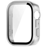 Carcasa cu protectie ecran din sticla securizata BizonMobile compatibila cu Huawei Watch Fit 4, Satin Silver 3 - lerato.ro