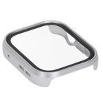 Carcasa cu protectie ecran din sticla securizata BizonMobile compatibila cu Huawei Watch Fit 4, Satin Silver 8 - lerato.ro