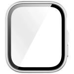 Carcasa cu protectie ecran din sticla securizata BizonMobile compatibila cu Huawei Watch Fit 4, Satin Silver 9 - lerato.ro