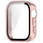 Carcasa cu protectie ecran din sticla securizata BizonMobile compatibila cu Huawei Watch Fit 4, Satin Pink 5 - lerato.ro