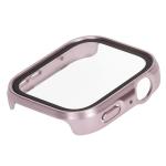 Carcasa cu protectie ecran din sticla securizata BizonMobile compatibila cu Huawei Watch Fit 4, Satin Pink 8 - lerato.ro