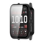 Carcasa cu protectie ecran din sticla securizata BizonMobile compatibila cu Garmin Venu X1, Negru 7 - lerato.ro