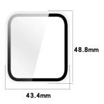 Carcasa cu protectie ecran din sticla securizata BizonMobile compatibila cu Garmin Venu X1, Transparent 4 - lerato.ro