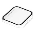 Carcasa cu protectie ecran din sticla securizata BizonMobile compatibila cu Garmin Venu X1, Transparent 6 - lerato.ro