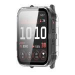 Carcasa cu protectie ecran din sticla securizata BizonMobile compatibila cu Garmin Venu X1, Transparent 7 - lerato.ro