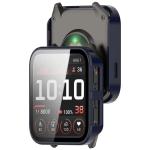 Carcasa cu protectie ecran din sticla securizata BizonMobile compatibila cu Garmin Venu X1, Dark Blue 5 - lerato.ro