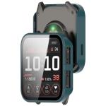 Carcasa cu protectie ecran din sticla securizata BizonMobile compatibila cu Garmin Venu X1, Verde 5 - lerato.ro