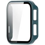 Carcasa cu protectie ecran din sticla securizata BizonMobile compatibila cu Garmin Venu X1, Verde 4 - lerato.ro
