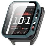 Carcasa cu protectie ecran din sticla securizata BizonMobile compatibila cu Garmin Venu X1, Verde 2 - lerato.ro