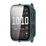 Carcasa cu protectie ecran din sticla securizata BizonMobile compatibila cu Garmin Venu X1, Verde 6 - lerato.ro