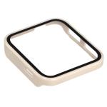Carcasa cu protectie ecran din sticla securizata BizonMobile compatibila cu Garmin Venu X1, Bej 8 - lerato.ro