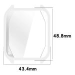 Carcasa cu protectie ecran BizonMobile Felipe compatibila cu Garmin Venu X1, Transparent 3 - lerato.ro