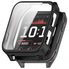 Carcasa cu protectie ecran BizonMobile Felipe compatibila cu Garmin Venu X1, Negru