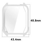 Carcasa cu protectie ecran BizonMobile Felipe compatibila cu Garmin Venu X1, Silver 3 - lerato.ro