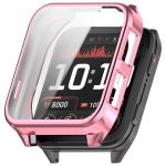 Carcasa cu protectie ecran BizonMobile Felipe compatibila cu Garmin Venu X1, Roz 2 - lerato.ro