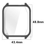 Carcasa cu protectie ecran BizonMobile Felipe compatibila cu Garmin Venu X1, Gri 3 - lerato.ro