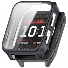 Carcasa cu protectie ecran BizonMobile Felipe compatibila cu Garmin Venu X1, Gri