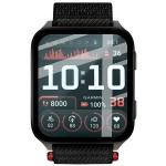 Folie sticla hibrid Bizon Watch Edge Hybrid compatibile cu Garmin Venu X1, Negru 3 - lerato.ro
