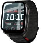 Folie sticla hibrid Bizon Watch Edge Hybrid compatibile cu Garmin Venu X1, Negru 4 - lerato.ro