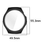 Carcasa cu protectie ecran BizonMobile Felipe compatibila cu Huawei Watch 5 46mm, Negru 3 - lerato.ro