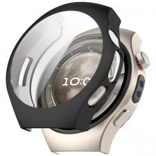 Accesorii Huawei Watch, Carcasa cu protectie ecran BizonMobile Felipe compatibila cu Huawei Watch 5 42mm, Negru, lerato.ro