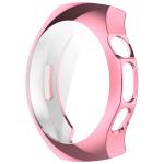Carcasa cu protectie ecran BizonMobile Felipe compatibila cu Huawei Watch 5 42mm, Roz 4 - lerato.ro