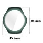 Carcasa cu protectie ecran BizonMobile Felipe compatibila cu Huawei Watch 5 42mm, Verde 3 - lerato.ro