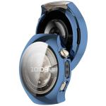 Carcasa cu protectie ecran BizonMobile Felipe compatibila cu Huawei Watch 5 46mm, Dark Blue 8 - lerato.ro