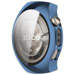 Carcasa cu protectie ecran BizonMobile Felipe compatibila cu Huawei Watch 5 46mm, Dark Blue 9 - lerato.ro