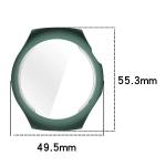 Carcasa cu protectie ecran BizonMobile Felipe compatibila cu Huawei Watch 5 46mm, Verde 3 - lerato.ro