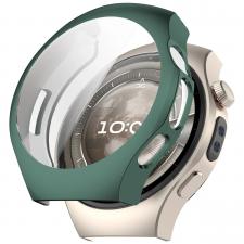 Accesorii Huawei Watch, Carcasa cu protectie ecran BizonMobile Felipe compatibila cu Huawei Watch 5 46mm, Verde, lerato.ro