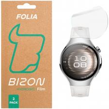 Accesorii Huawei Watch, Set 2 folii protectie Bizon Watch Hydrogel compatibile cu Huawei Watch 5 42mm, Transparent, lerato.ro
