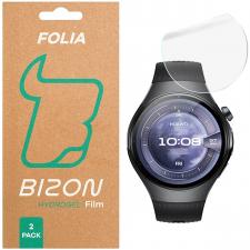 Accesorii Huawei Watch, Set 2 folii protectie Bizon Watch Hydrogel compatibile cu Huawei Watch 5 46mm, Transparent, lerato.ro