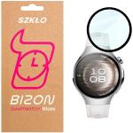 Folie sticla hibrid Bizon Watch Edge Hybrid compatibile cu Huawei Watch 5 42mm, Negru 2 - lerato.ro