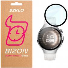 Folie sticla hibrid Bizon Watch Edge Hybrid compatibile cu Huawei Watch 5 42mm, Negru