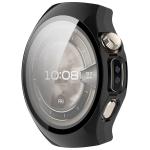 Carcasa cu protectie ecran din sticla securizata BizonMobile compatibila cu Huawei Watch 5 42mm, Negru 6 - lerato.ro