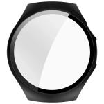 Carcasa cu protectie ecran din sticla securizata BizonMobile compatibila cu Huawei Watch 5 42mm, Negru 8 - lerato.ro