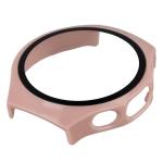 Carcasa cu protectie ecran din sticla securizata BizonMobile compatibila cu Huawei Watch 5 42mm, Roz 7 - lerato.ro