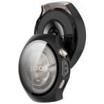 Carcasa cu protectie ecran din sticla securizata BizonMobile compatibila cu Huawei Watch 5 42mm, Matte Black 4 - lerato.ro