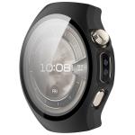 Carcasa cu protectie ecran din sticla securizata BizonMobile compatibila cu Huawei Watch 5 42mm, Matte Black 6 - lerato.ro
